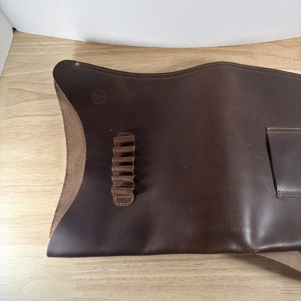 Valhalla Leather Archery Bow Carrier Quiver – Arrow Slots, Strap, Handmade